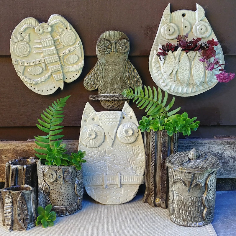Kate Endle owl ceramics