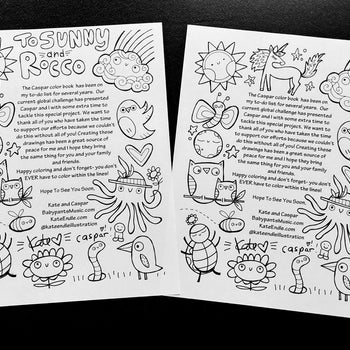 Color With Caspar and Kate Coloring Pages Volume 1