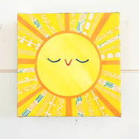 Sunny Sun 8x8" Original Collage