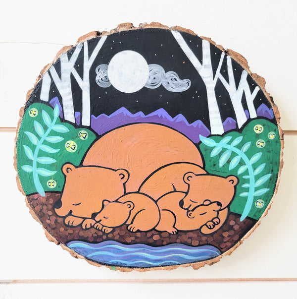 Sleeping Bear Family Panel 10" Round