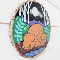 Sleeping Bear Family Panel 10" Round