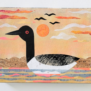 Loon On Lake Print