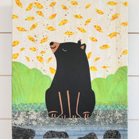 Bear At the River 12x16" Original Collage