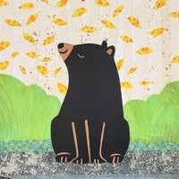 Bear At the River 12x16" Original Collage