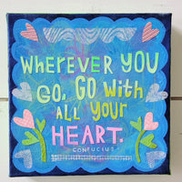 All Your Heart 8x8" Original Collage