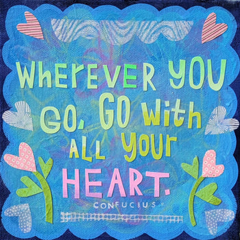 All Your Heart 8x8" Original Collage