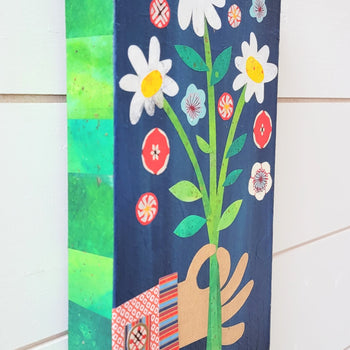 Love Life Bouquet 6x12"Original Collage