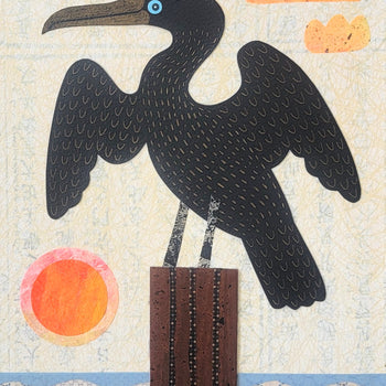 Cormorant Cove 9x12" Original Collage