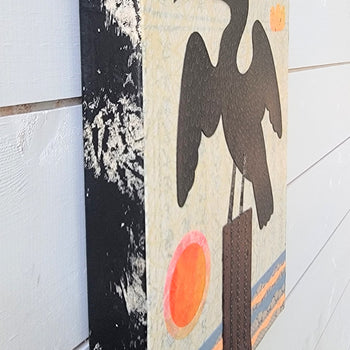 Cormorant Cove 9x12" Original Collage