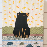 Bear At the River 12x16" Original Collage