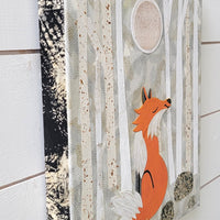 Fox In Winter 11x14" Original Collage