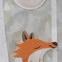 Fox In Winter 11x14" Original Collage