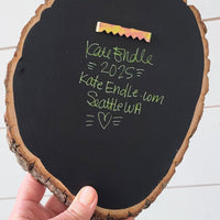 We Are Not Alone Painted Birch Panel 9" Oval Round