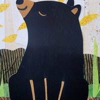 Bear At the River 12x16" Original Collage