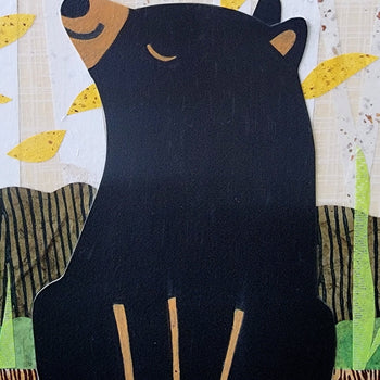 Bear At the River 12x16" Original Collage