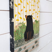 Bear At the River 12x16" Original Collage