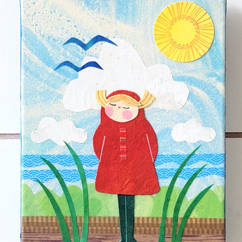 Go Outside Series 6x8" Original Collages