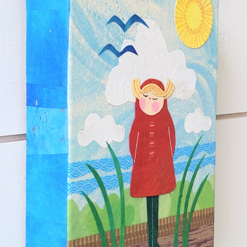 Go Outside Series 6x8" Original Collages