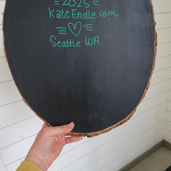 And Into the Forest I Go-John Muir Night Version 14" tall Hand Painted Wooden Round