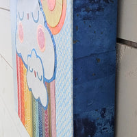 Mama Cloud Baby Cloud 8x8" Original Collage