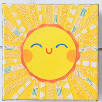 Sunny Sun 6x6" Original Collage