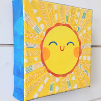 Sunny Sun 6x6" Original Collage