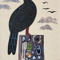 Cormorant Cove 10x20" Original Collage