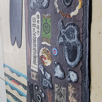 Cormorant Cove 10x20" Original Collage