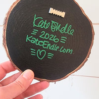 CAW! CAW! CAW! Painted Pine Panel 6" Round