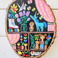 My Window 10" Painted Round