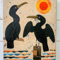 Cormorant Cove 11x14" Original Collage