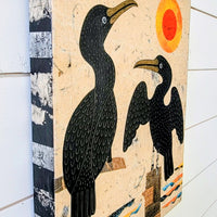 Cormorant Cove 11x14" Original Collage