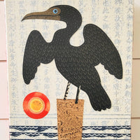 Cormorant Cove 9x12" Original Collage