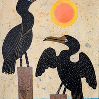 Cormorant Cove 11x14" Original Collage