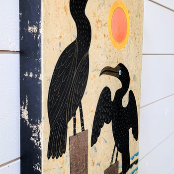 Cormorant Cove 11x14" Original Collage