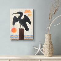 Cormorant Cove 9x12" Original Collage