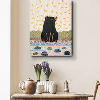 Bear At the River 12x16" Original Collage