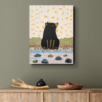 Bear At the River 12x16" Original Collage