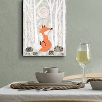 Fox In Winter 11x14" Original Collage