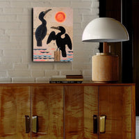 Cormorant Cove 12x16" Original Collage