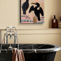 Cormorant Cove 12x16" Original Collage