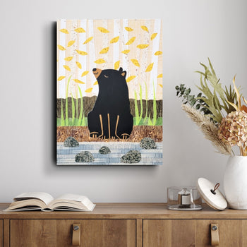 Bear At the River 12x16" Original Collage