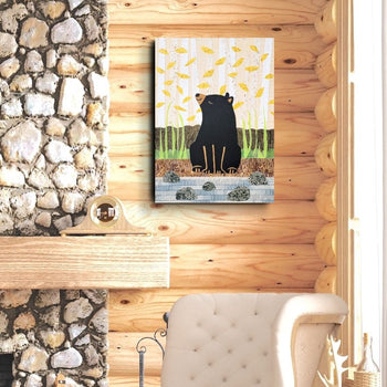 Bear At the River 12x16" Original Collage