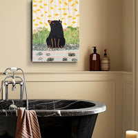 Bear At the River 12x16" Original Collage