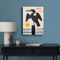 Cormorant Cove 9x12" Original Collage