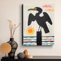 Cormorant Cove 9x12" Original Collage