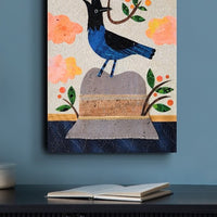 Bird On a Hat- Steller's Jay 11x14" Original Collage