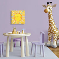 Sunny Sun 6x6" Original Collage