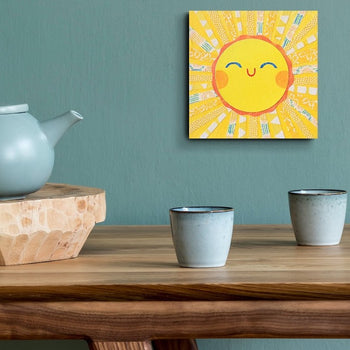 Sunny Sun 6x6" Original Collage