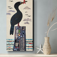 Cormorant Cove 10x20" Original Collage